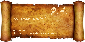 Polster Adél névjegykártya